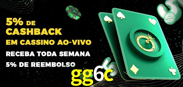 Promoções do cassino ao Vivo gg6c
